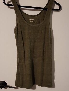 Mossimo Supply Co. Olive Ribbed Tank Top
